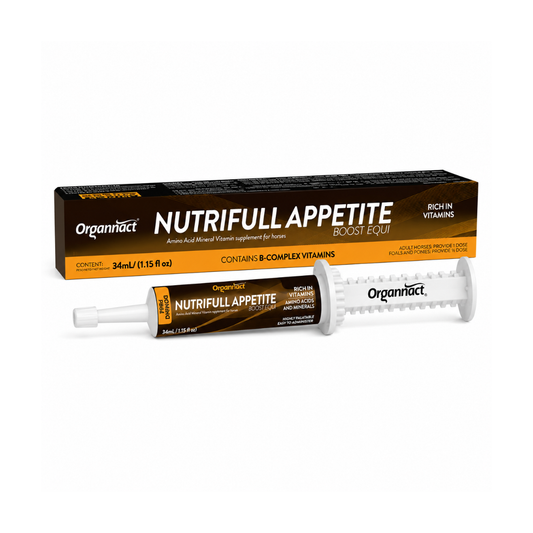 Organnact Nutrifull Appetite Horse Supplement | Appetite & Nutritional Support Paste | Green Apple Flavor | Single-Dose Horse Supplement